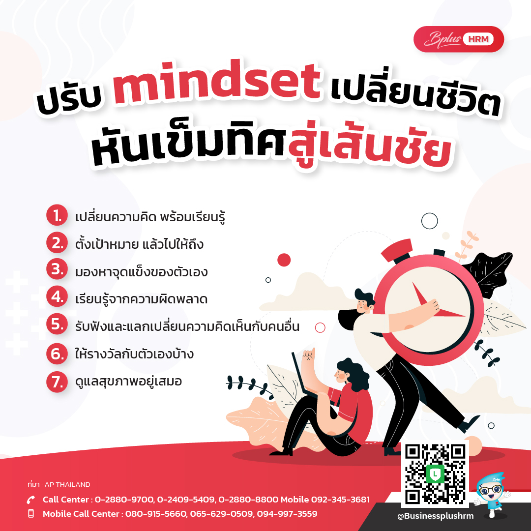 ปรับ mindset เปลี่ยนชีวิต หันเข็มทิศสู่เส้นชัย