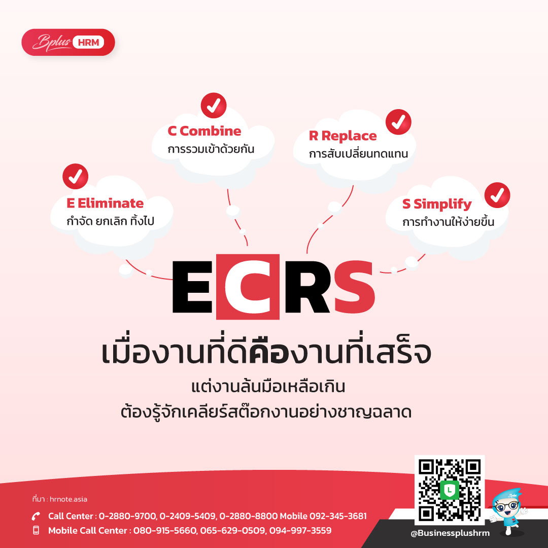 ECRS เมื่องานที่ดีคืองานที่เสร็จ แต่งานล้นมือเหลือเกิน ต้องรู้จักเคลียร์สต๊อกงานอย่างชาญฉลาด