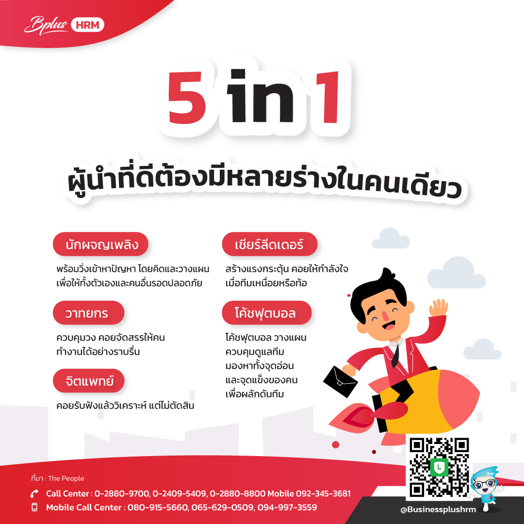 5 in 1 ผู้นำที่ดีต้องมีหลายร่างในคนเดียว